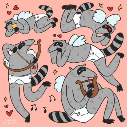 Raccoon Cupids